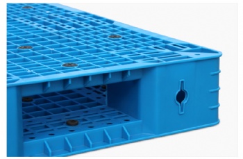  Heavy Duty Warehouse stackable double sided plastic pallet	