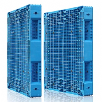  Heavy Duty Warehouse stackable double sided plastic pallet	