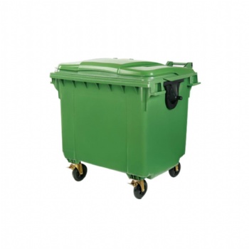  A- 1100Liter outdoor four wheels plastic garbage container	