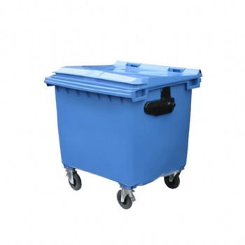  A- 660Liter  outdoor four wheels plastic garbage container	