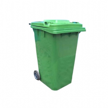  H- 120Liter standard outdoor two wheels Plastic dustbin	