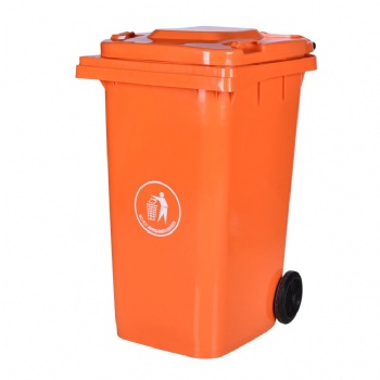  100Liter outdoor two wheels Plastic dustbin	