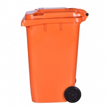  100Liter outdoor two wheels Plastic dustbin	