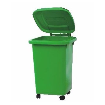  50Liter 4 wheels Plastic dustbin	