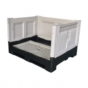  Vented Folding Plastic pallet box for 1200x1000x810mm	