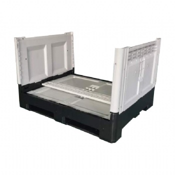  Vented Folding Plastic pallet box for 1200x1000x810mm	