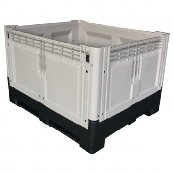 Vented Folding Plastic pallet box for 1200x1000x810mm