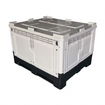  Vented Folding Plastic pallet box for 1200x1000x810mm	