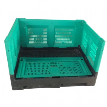  Vented Folding Plastic pallet box for 1200x1000x810mm	